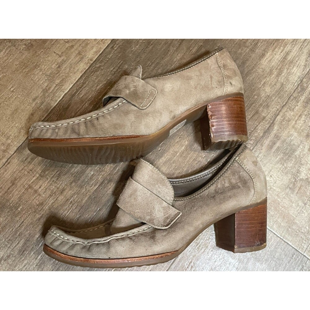 Timberland Wedge Heels Womens Size 7.5 Brown Leather